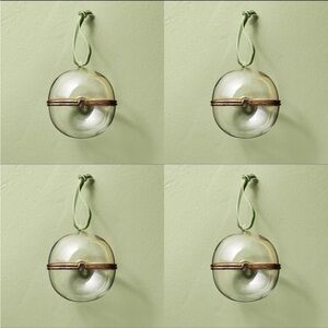 Hinged Smooth Glass Christmas Tree Ornament SET OF 4- Hearth & Hand Magnolia